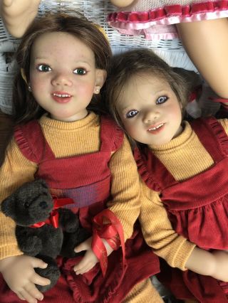 Annette Himstedt Vintage doll Georgi re - created Smiling Happy Girl w/COA/Box 11