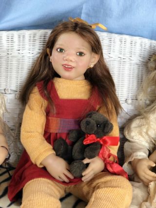Annette Himstedt Vintage doll Georgi re - created Smiling Happy Girl w/COA/Box 4