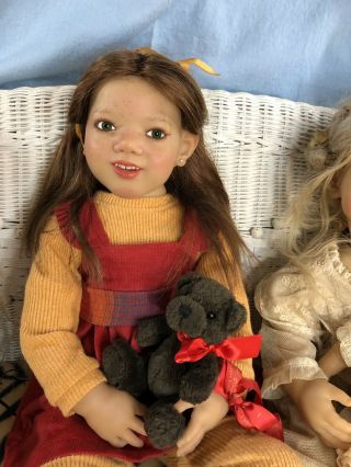 Annette Himstedt Vintage doll Georgi re - created Smiling Happy Girl w/COA/Box 5