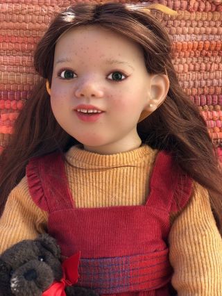 Annette Himstedt Vintage doll Georgi re - created Smiling Happy Girl w/COA/Box 6