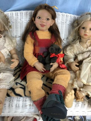 Annette Himstedt Vintage doll Georgi re - created Smiling Happy Girl w/COA/Box 7