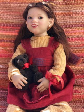 Annette Himstedt Vintage doll Georgi re - created Smiling Happy Girl w/COA/Box 9