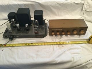 Vintage Heathkit Amplifier Model W - 4am And Preamp Model Wa - P2