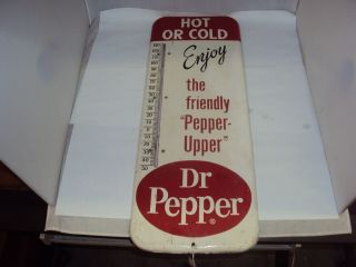 Vintage Advertising Dr Pepper Thermometer 25 " 945 - Z