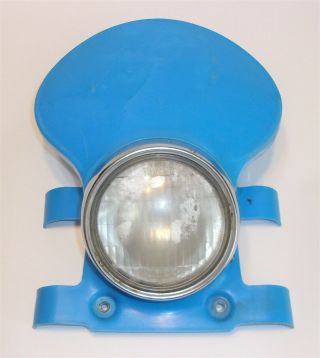 Vintage Oem 1980 Yamaha It 175 Head Light Assembly Shell Lens