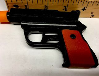Vintage Toy Cap Gun Korea “automatic 50” Shooting Pistol All Plastic 3 3/4” Long