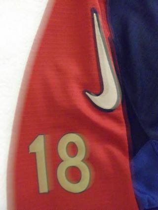 Nike Authentic FC Barcelona Hockey Jersey Game Worn Gamer RARE sz 56 Blue 3