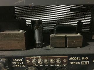 Vintage Bogen Model K - 10 Tube Amp - GREAT for Guitar Amplifier 5