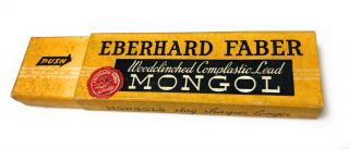 Box of 12 Vintage Eberhard Faber Mongol No.  1 Pencils World War II Era NOS 5