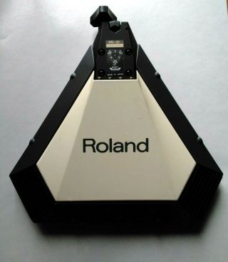 Roland Pd - 31 Electronic Drum Pad Trigger Vintage White Triangle 1987