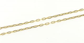 14K 1.  6mm Anchor Classic Link Fashion Chain Necklace 16 