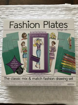 Fashion Plates Design Set By Kahootz :,  Never Opened