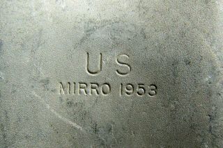 Korean War US ARMY Military Canteen - MIRRO 1953 2