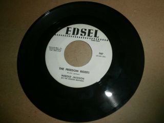 Vintage 45 Rpm Edsel Record Harold Jackson The Freedom Riders Travelin