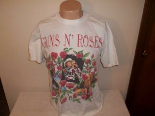 Vtg Rare 1993 Guns & Roses Skin & Bones Tour Brockum Double Sided T - Shirt L/xl