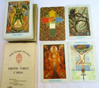 Vtg.  Ordo Templi Orientis.  Thoth Tarot Cards.  Set.  Aleister Crowley Usa