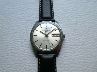 Rare Vintage Steel ETERNA MATIC 3000 SEVENDAY Men ' s dress watch from 1967 ' s year 4