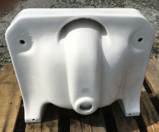 Vintage 1957 Cotton White Case Bathroom Sink 4