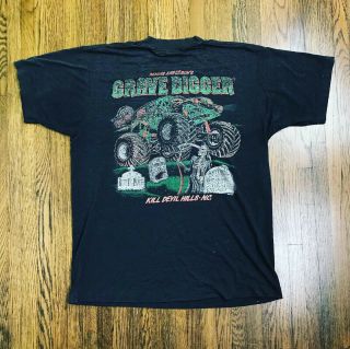Vintage 90s Dennis Anderson’s Grave Digger T - Shirt Men’s Large L Vtg Rare Black