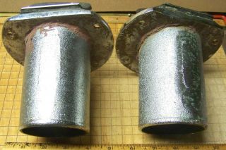 2 VINTAGE OLD BOAT CHRIS - CRAFT ALGONAC BRASS/CHROME INBOARD 3 INCH EXHAUST TIPS 5