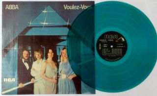 Abba Voulez - Vous Blue Translucent Vinyl Very Rare Lp South America Ecuador