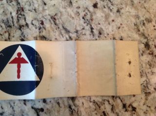 RARE Civil Defense CD Armband WWII WW2 Medical Corps Home Front Civilian 5