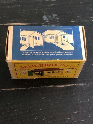 Vintage Matchbox Series Garage A Lesney Product Assortment No.  3 - 6
