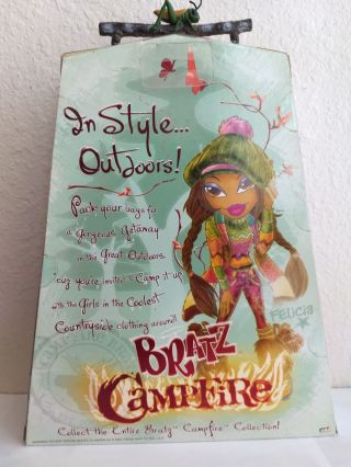 Bratz Girlz Girl Campfire Felicia Doll Extra Outfit Accessories Very Rare 4