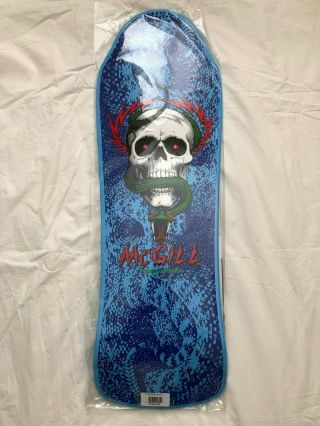 Powell Peralta Mike Mcgill Skateboard Deck - Bones Brigade 10 Blue Vintage Mctwist