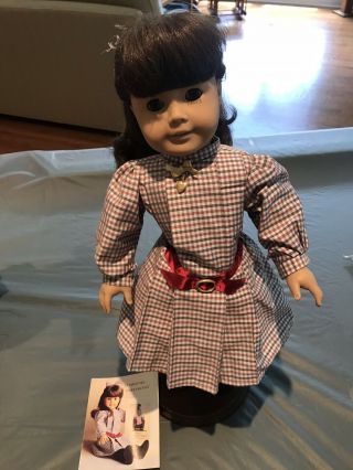 American Girl Doll Samantha 1986 Retired Made In West Germany Vintage With Stand