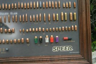 Speer Bullet Board Cartridge Ammo Display - Grand Slam 14 - 1999 8