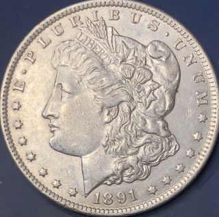 , Rare 1891 - Cc Morgan Silver Dollar Coin - Spitting Eagle Vam M627