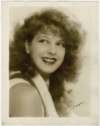 Large 1929 Vintage Hand Signed De Mirjian Photograph Jazz Age Pin - Up Lili Damita