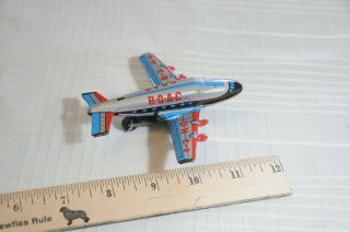 Vintage Small Friction Tin Toy Plane,  Japan,  B.  O.  A.  C.  Dh C - 8