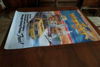 Vintage Rare 1982 Dale Earnhardt Sr.  Wrangler Thunderbird wall Poster 34 