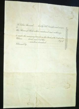 1915 Panama - California Exposition Capital Stock Certificate RARE 4