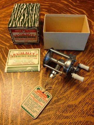 Vintage Pflueger Summit Fishing Reel - In Orginal Box,  W/original Tag
