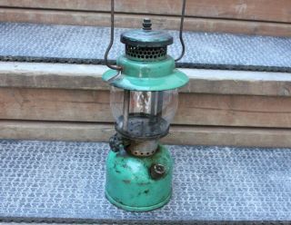 Vintage Coleman Lantern 242b Sunshine Of The Night Sea Foam Green 3/47 Camping