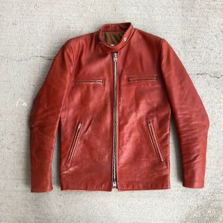 Brimaco Cafe Racer,  Burnt Orange Leather Jacket,  Size 36