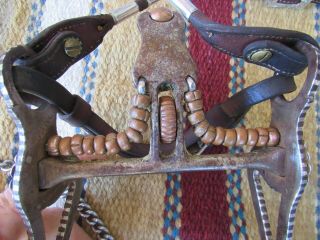 VINTAGE GARCIA STERLING SILVER INLAID BRIDLE WITH BIT HEAD STALL AND REINS 5