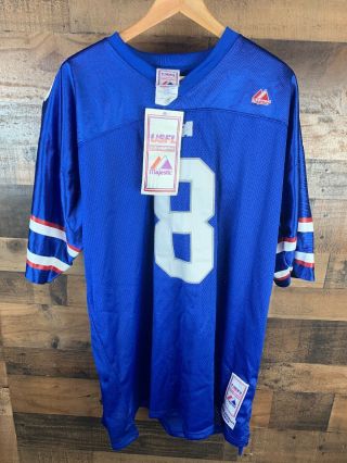 Vintage Usfl Los Angeles Express Majestic Young Sz Xl P13