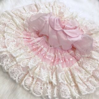 Vintage Martha’s Miniatures Pink Ruffle Dress Girls T3 Twirl Pageant Bell