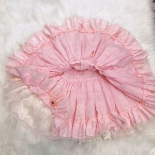 Vintage Martha’s Miniatures Pink Ruffle Dress Girls T3 Twirl Pageant Bell 7