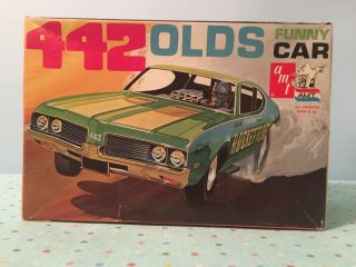 Amt 1/25 Scale 1969 Olds 442 Stock Or Funny Car Unbuilt