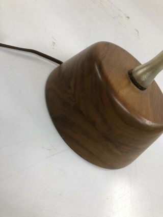 Danish Modern TABLE LAMP mid century vintage scuptural wood bentwood mcm 50s 60s 8