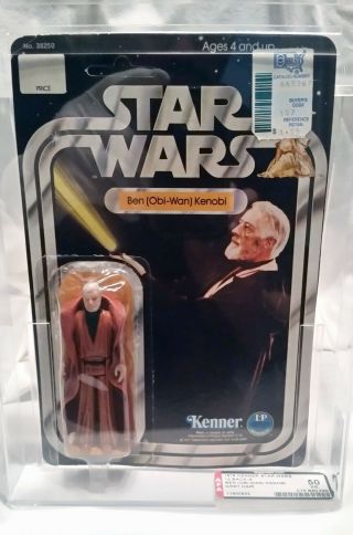 Vintage Star Wars Obi - Wan Kenobi 12 Back - A Afa 50 Grey Hair