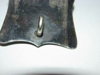 Vintage Sterling Silver Belt Buckle,  Longhorn Steer Design,  49 Grams, 5