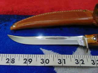 Vintage CASE XX USA 1965 - 80 FIXED BLADE HUNTING KNIFE w/ CASE XX Sheath near M 6