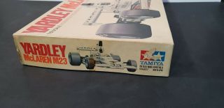 Vintage Tamiya YARDLEY MCLAREN M23 1/12 BIG SCALE SERIES F1 CAR Japan 5