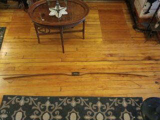 Vintage 1930’s Ben Pearson Wood Hunting Longbow 67 " Traditional Archery Bow